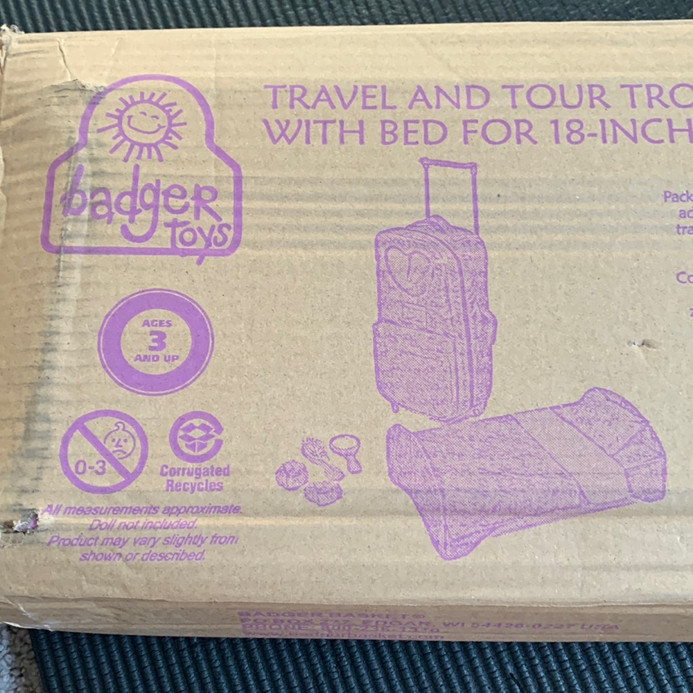 NIB.  Travel and trolly carrier for 18” doll.  See all pics